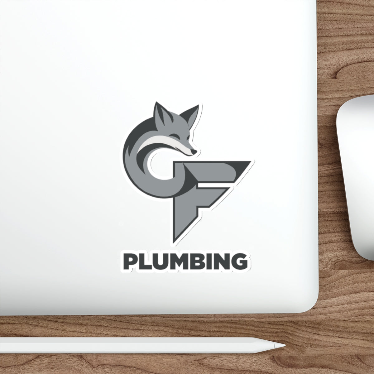 Cedar-Fox Plumbing Logo Die-Cut Sticker