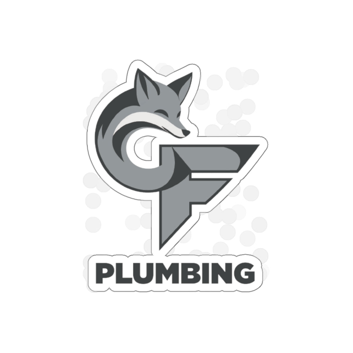 Cedar-Fox Plumbing Logo Die-Cut Sticker