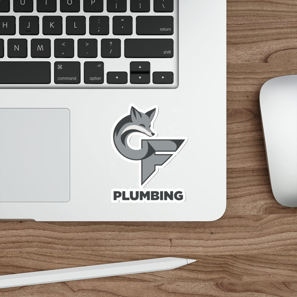 Cedar-Fox Plumbing Logo Die-Cut Sticker