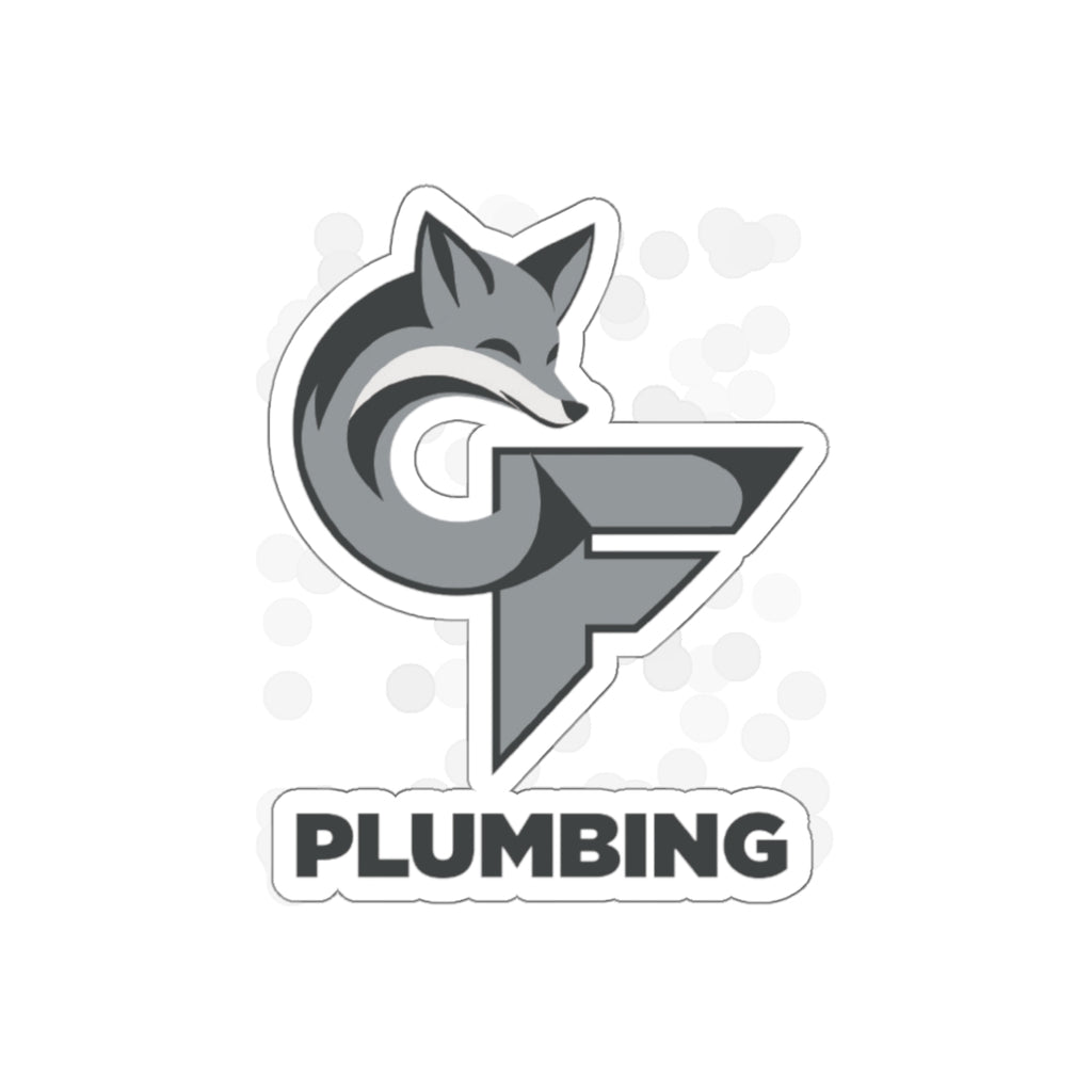 Cedar-Fox Plumbing Logo Die-Cut Sticker