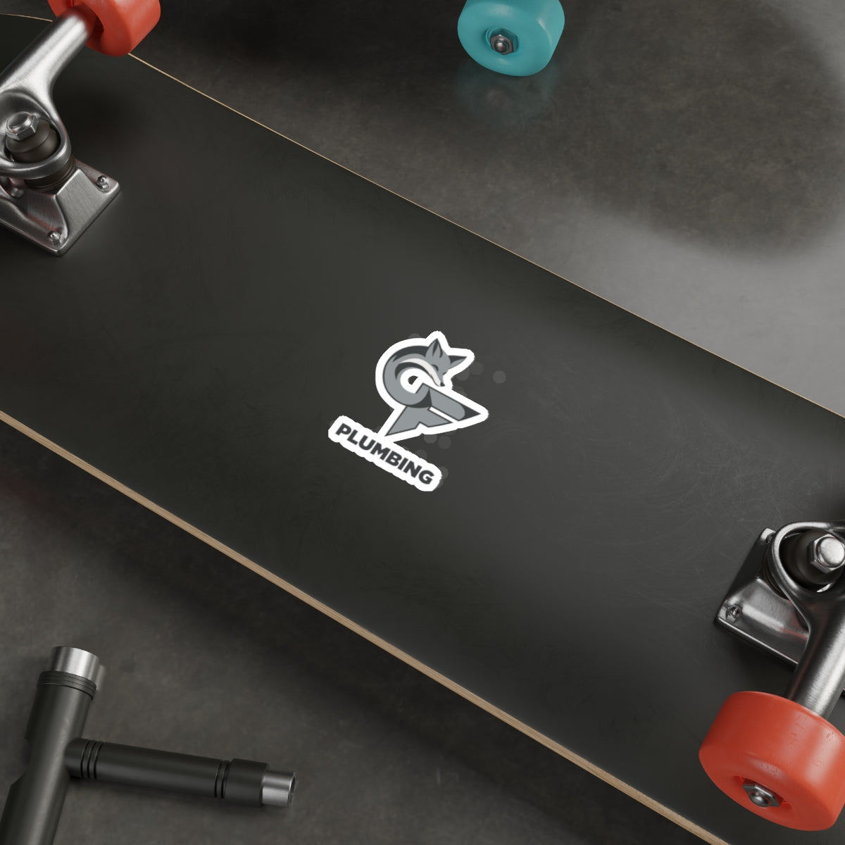 Cedar-Fox Plumbing Logo Die-Cut Sticker