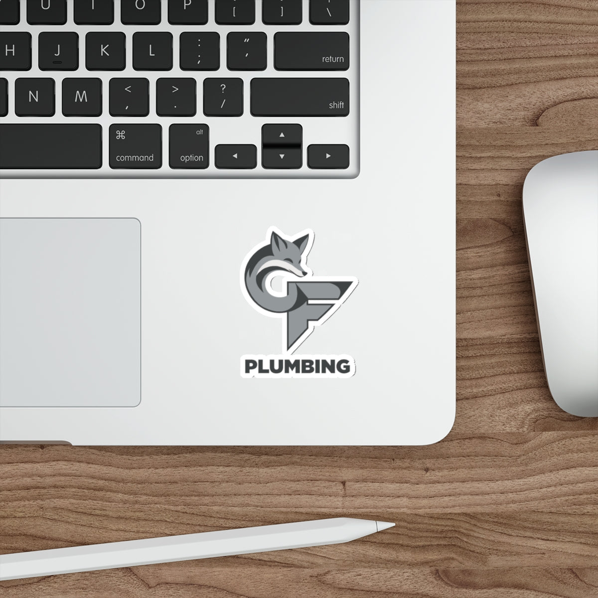 Cedar-Fox Plumbing Logo Die-Cut Sticker