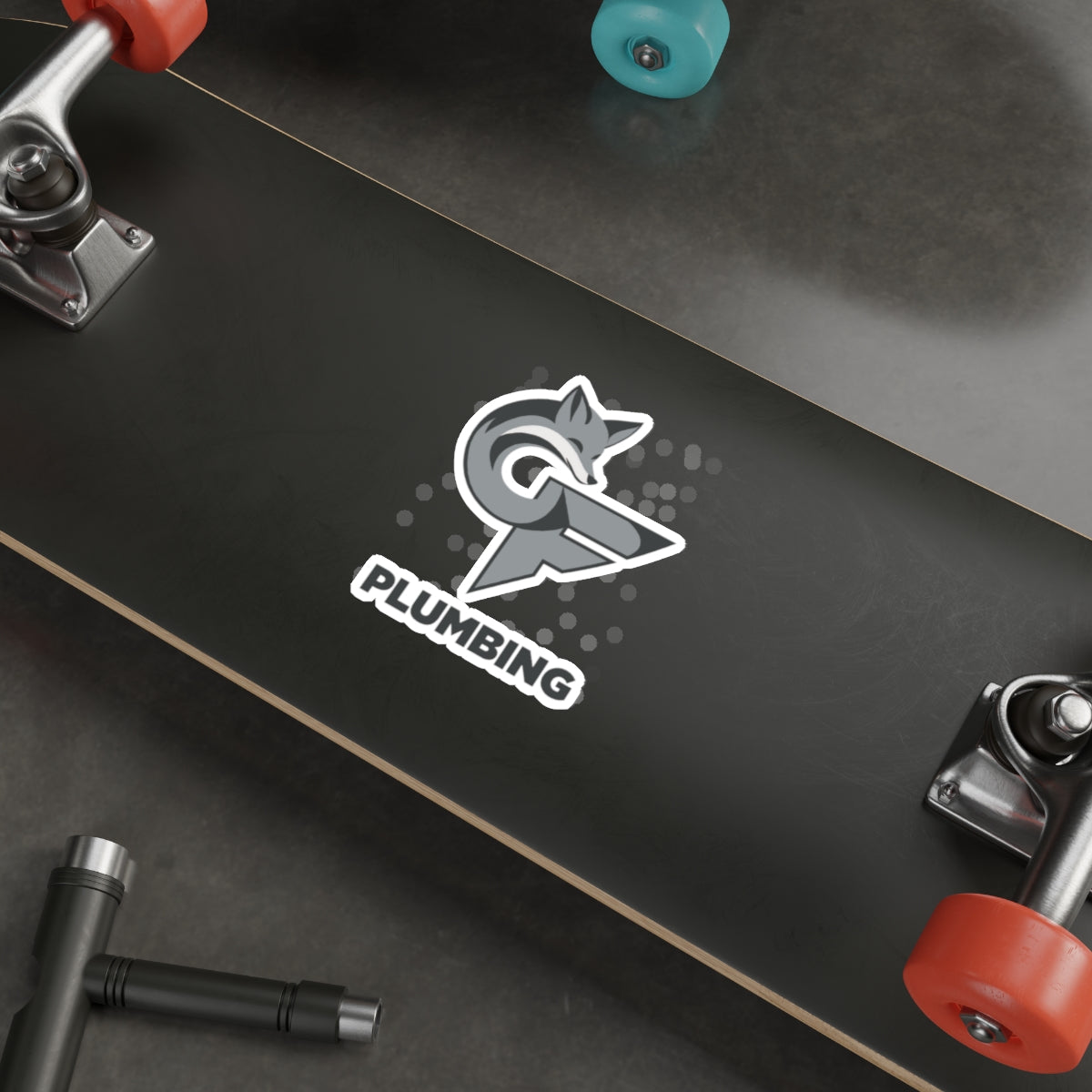 Cedar-Fox Plumbing Logo Die-Cut Sticker